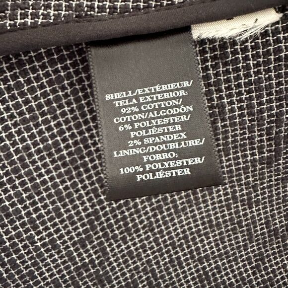 Ann Taylor Raw Hem Tweed Blazer Gray Office Work School Plus Size 16 - Picture 6 of 7